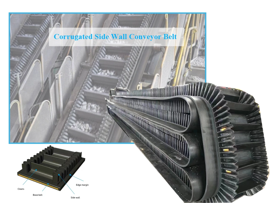 Transport Mine Sandstone Rubber Ep Conveyor Belt