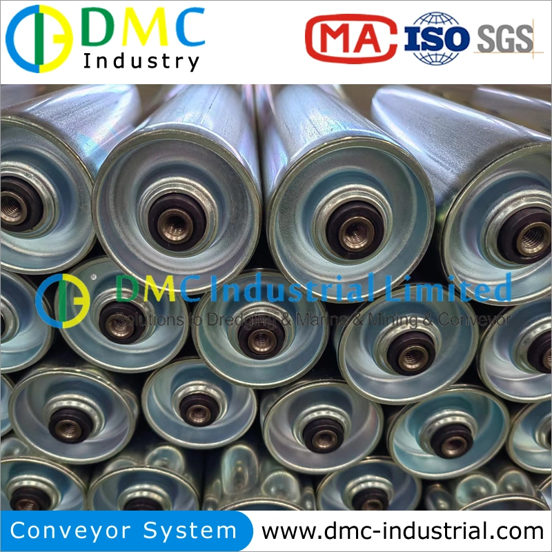 Carbon Steel Stainless Galvanized Electric Plating PU PVC Chain Driven Gravity Roller Conveyor System for Cartons Pallets Transportation