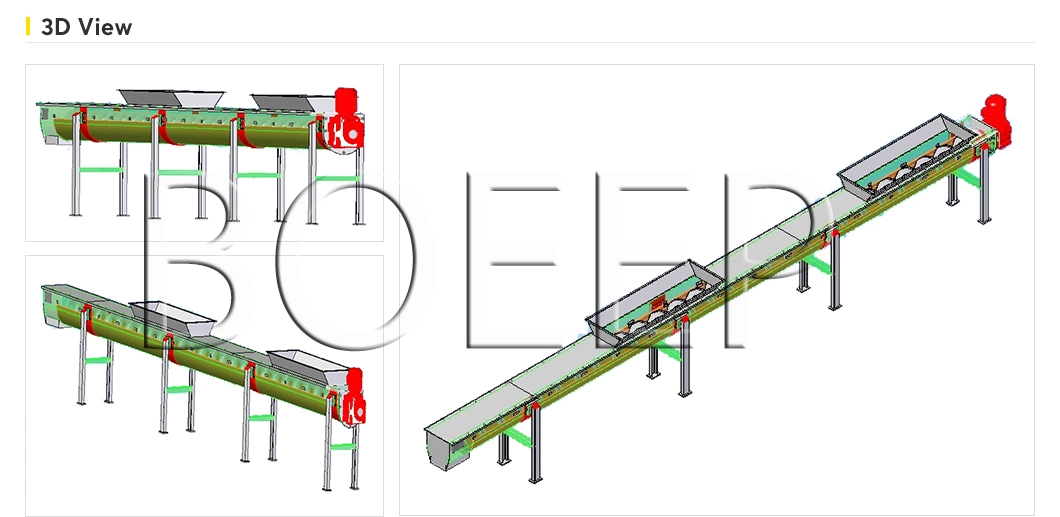 Automatic Mechaincal U Type Sludge Cake Mud Shaftless Screw Spiral Conveyor