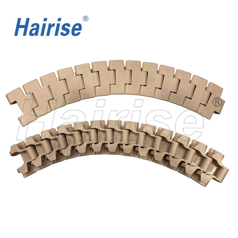 Hairise ISO Perforated Plastic Flat Top Chain with Cleat and Bore