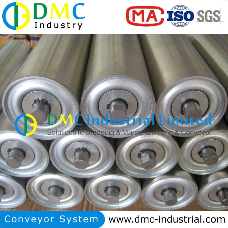 Carbon Steel Stainless Galvanized Electric Plating PU PVC Chain Driven Gravity Roller Conveyor System for Cartons Pallets Transportation