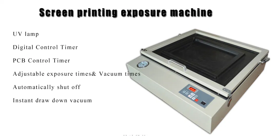 6075 Screen Printing Exposure Printingarea 60*75cm UV Vacuum Exposureunit with Digital Timer -Table Top for Screen Printing