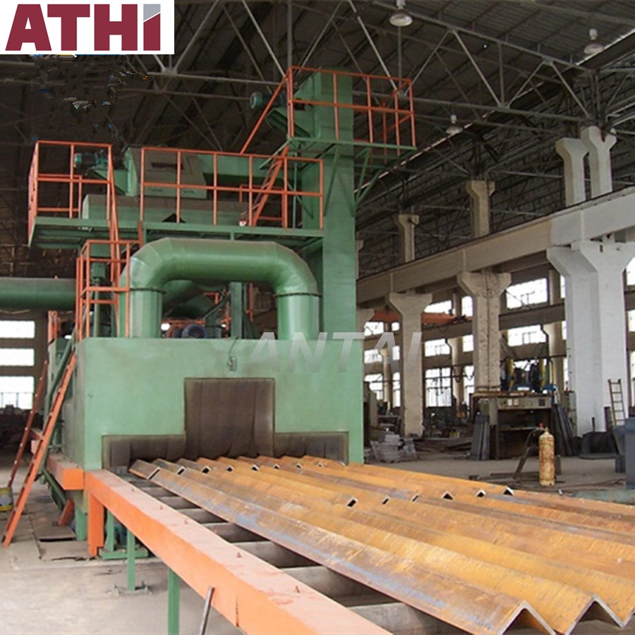 Roller Conveyor Type Abrasive Shot Blasting Cleaning and Spray Painting Machine for H Beam Structural Steel