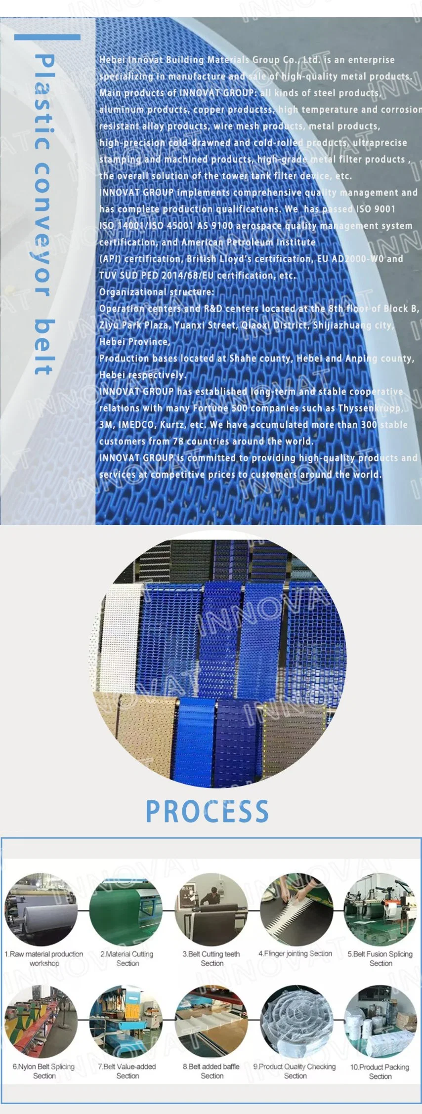 Plastic Conveyor Belt Hot Style Food Grade Plastic Mesh Conveyor Belt Plastic Conveyor Flush Grid Modular Belts Radius Belts