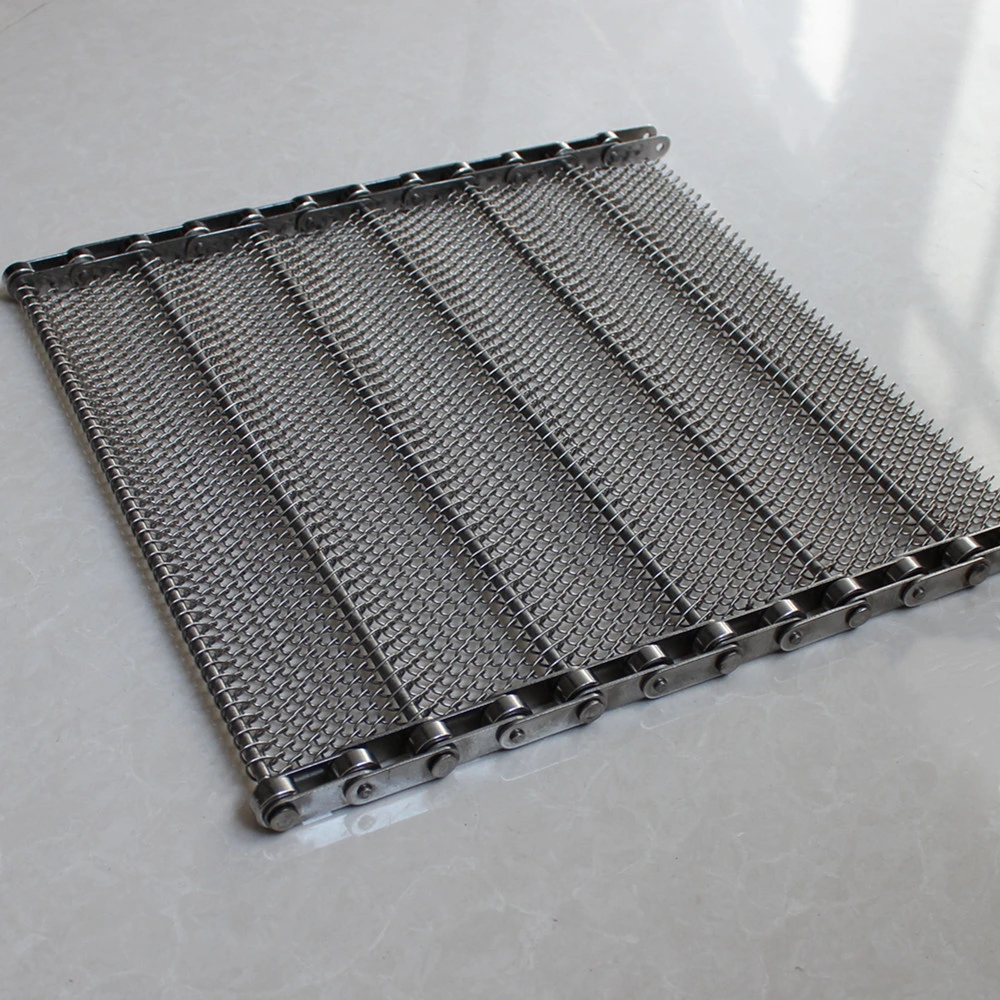 SUS304 Conventional Weave Wire Mesh Belt for Fried Food Cooling