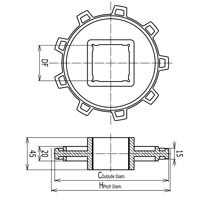 Finger Transfer Plates for 5997 Modular Conveyor Belt