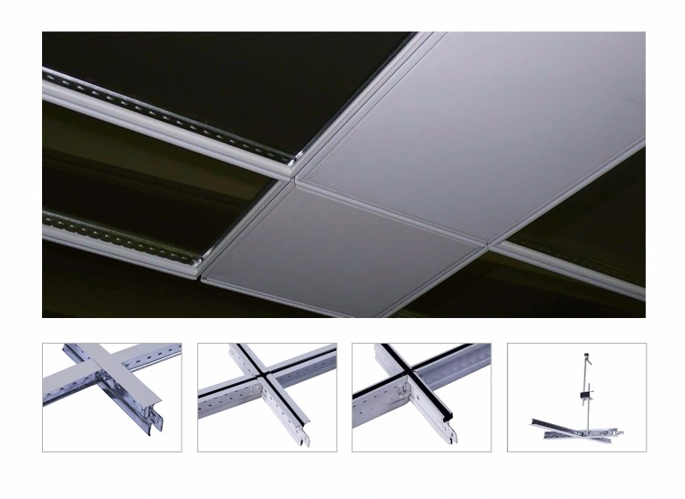 Galvanized Easy Installation Open Flat Groove Surface Ceiling T Grid