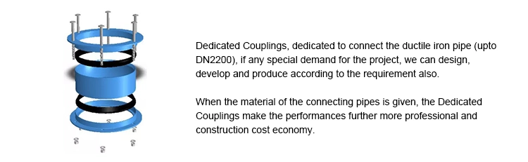 China Factory Wide Range Ductile Iron Flexible Coupling Connection Joints