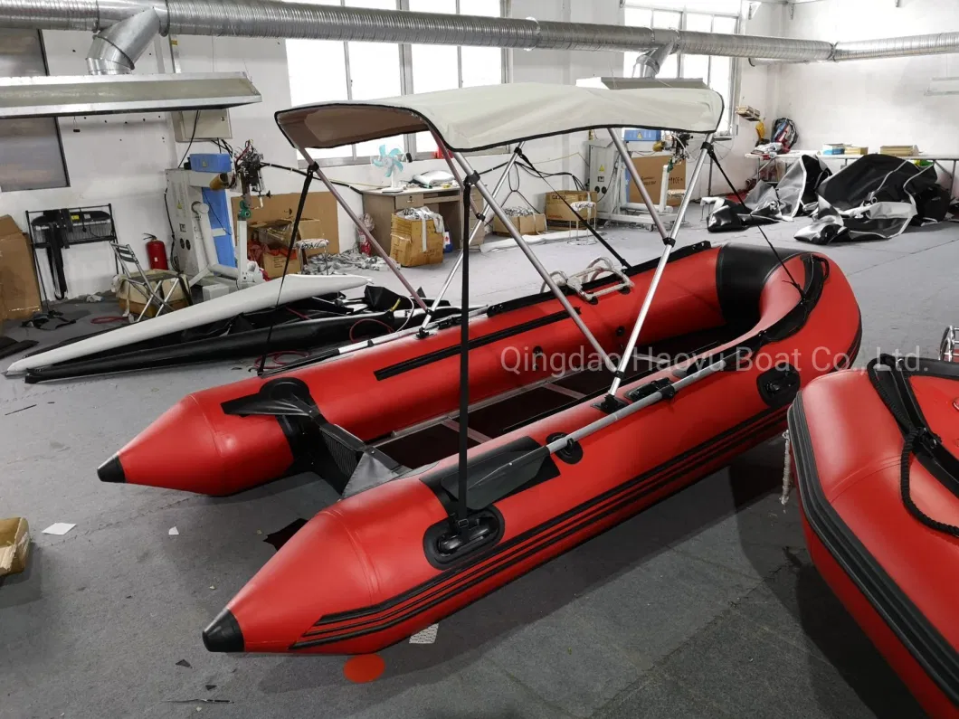 Manufacturer Haoyu Boat Rescue Boat Fishing Boat Inflatable Boat 3.9m/12.8FT EVA Non-Slip Surface