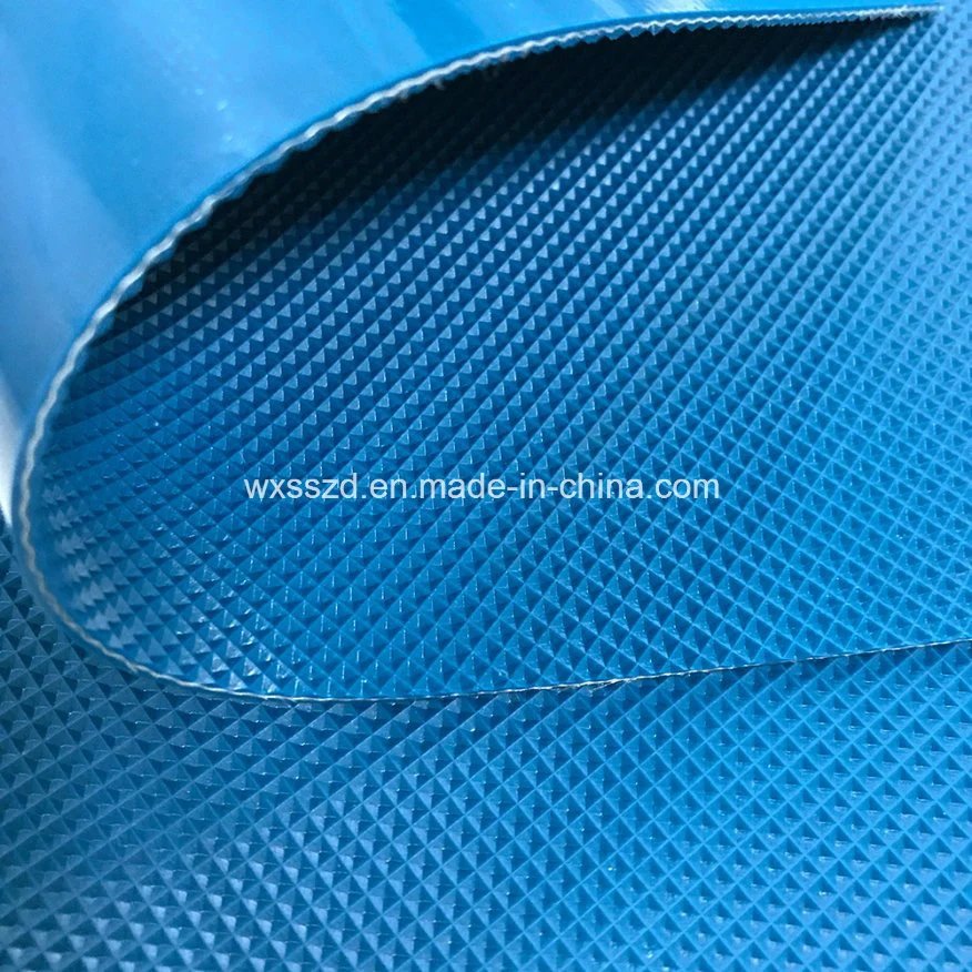 Smooth Top Diamond Back PVC Conveyor Belt for Wholesale