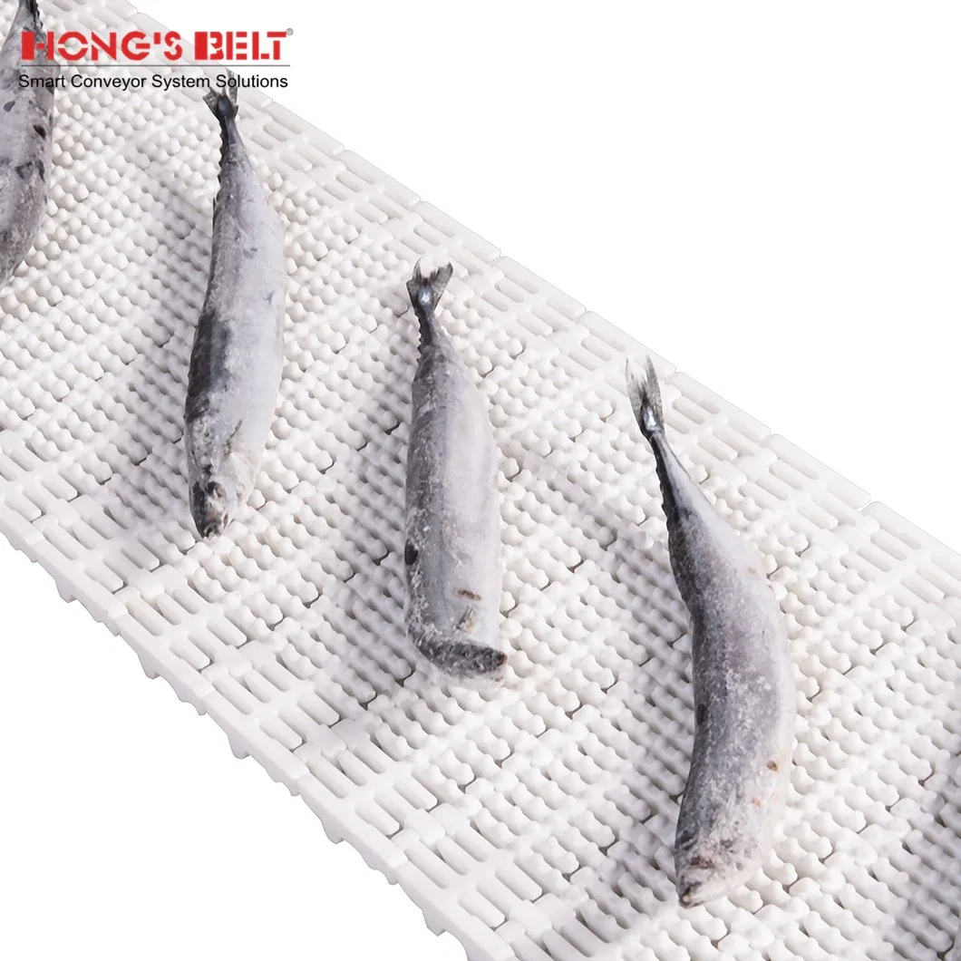 Hongsbelt HS-103b-HD-an Antibiotic Conveying Belt Nub Top Modular Conveyor Belt for Seafood Processing