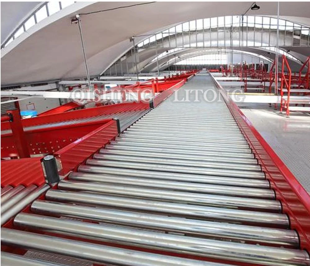 Turning Machine Assembly Line Gravity Stainless Steel Roller Conveyor