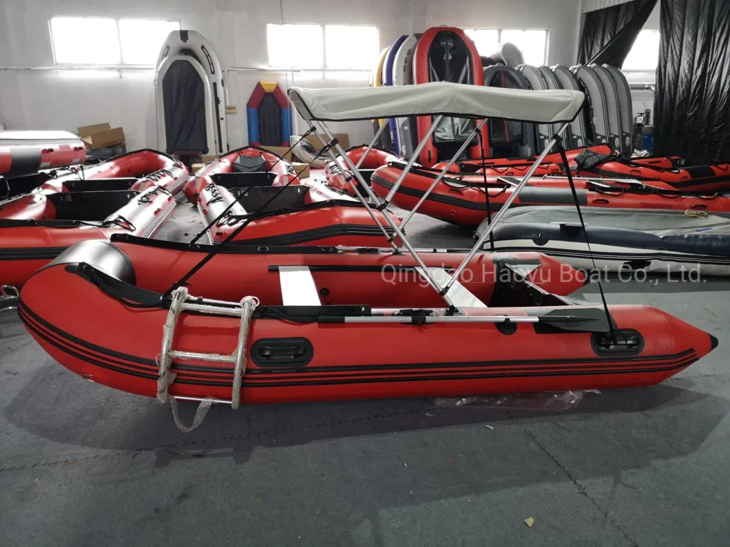 Manufacturer Haoyu Boat Rescue Boat Fishing Boat Inflatable Boat 3.9m/12.8FT EVA Non-Slip Surface