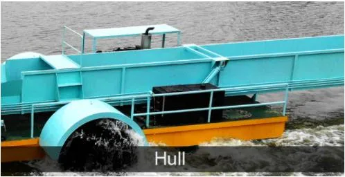 Aquatic Weed Harvester/Water Hyacinth Harvester/ Rubbish Collection Machine/Weed Harvester Boat/Water Surface Cleaning Boat Use for Cutting Grass in Water