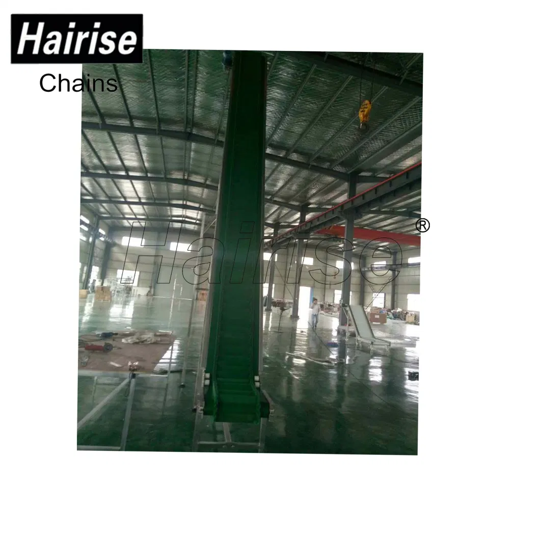 Hairise Cleated Machine Inclined Lifting PVC Belt Conveyor Wtih ISO&amp; CE &FDA Certificate