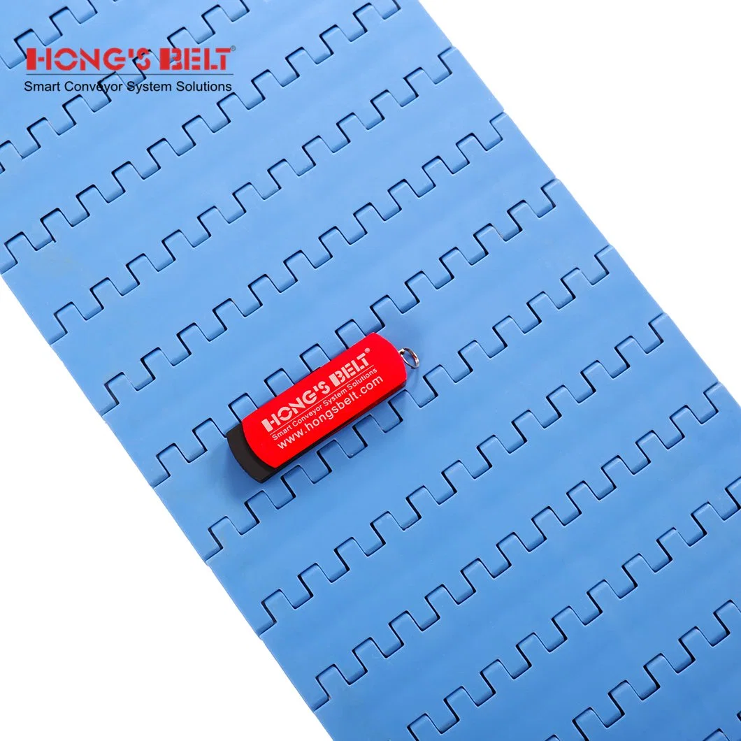 Hongsbelt Flat Top Wear-Resistant Conveyor Modular Belt for Meat Seafood Processing