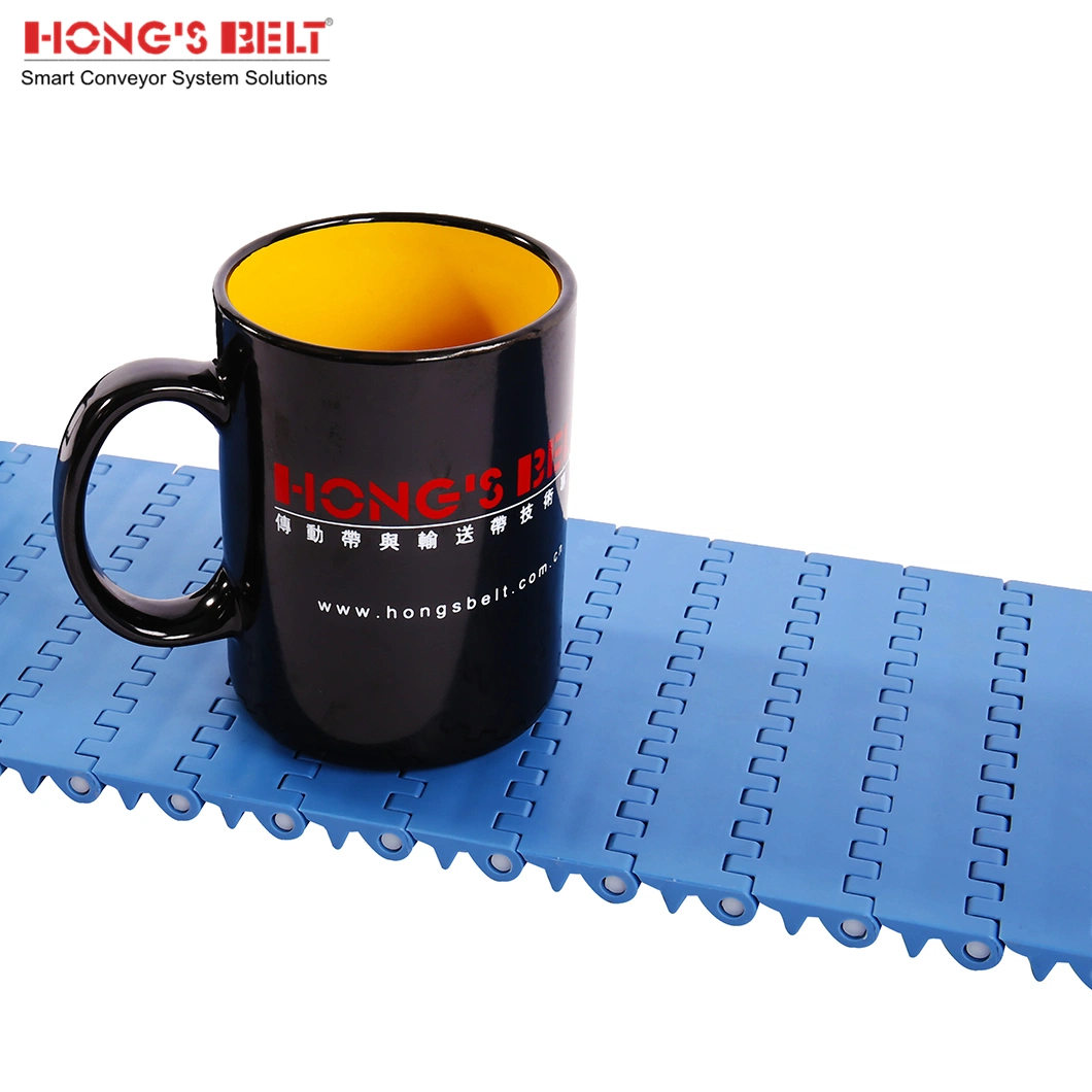 Hongsbelt Flat Top Wear-Resistant Conveyor Modular Belt for Meat Seafood Processing