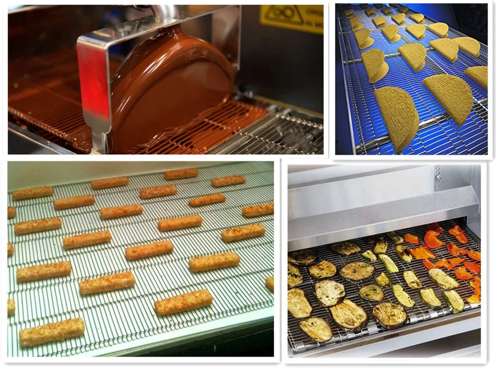 Use for Sushi/Chocolate Food Grade 304 Stainless Steel Wire Conveyor Belt