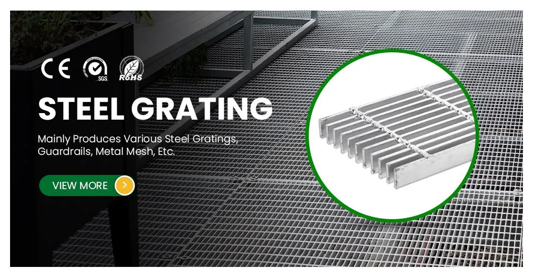 Kaiheng Metal Open Bar Gratings Wholesaler Hot DIP Galvanized Industry Steel Grating Walkway Platform China Galvanized Floor Platform Steel Grid