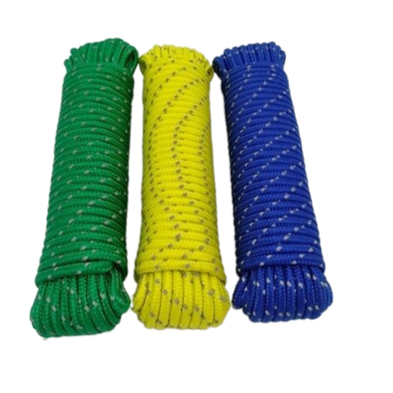 PE/PP/Polyster/Nylon 3/4/6/8/24/32 Double Braided and Twisted for Fishing/Marine/Mooring/Packing /Agriculture Rope