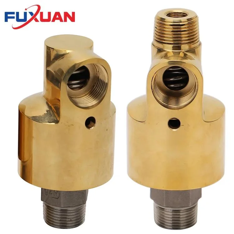 Brass Threaded Flange Connection High Speed Single Bidirectional Water Rotary Joint