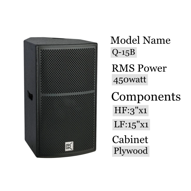 2-Way Full Range Loudspeaker System Small Size Dynamic Power High Performance Speaker Components Attractive Appearance