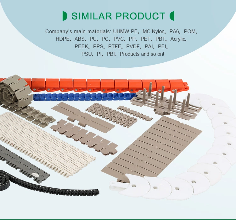 Mould Injection UHMWPE Sushi Chain PE1000 Sushi Conveyor Chain