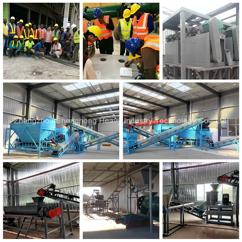 Ammonium Phosphate Wet Type Rotary Drum Granulator NPK Compound Fertilizer Production Line
