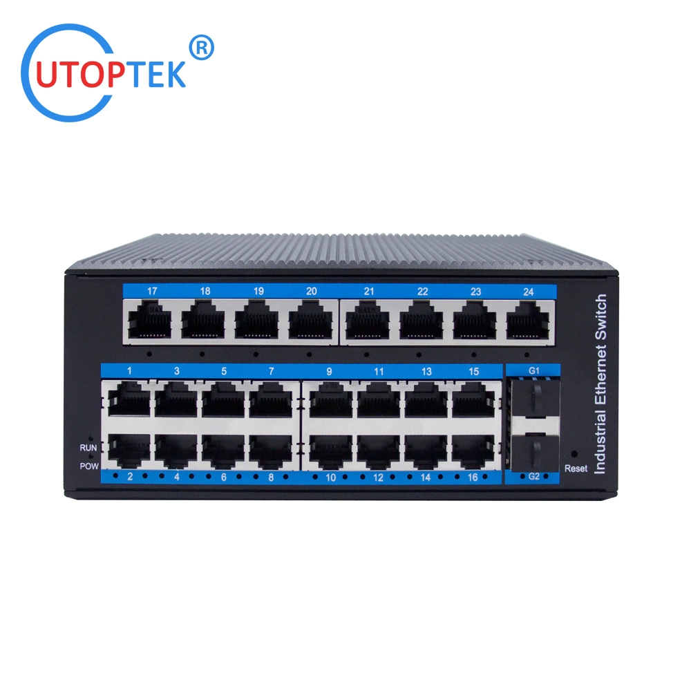 L2 Managed Industrial Switch, 24 X 10/100base-T, with 2 X 1GB SFP, -40 to 85&deg; C Operating Temperature