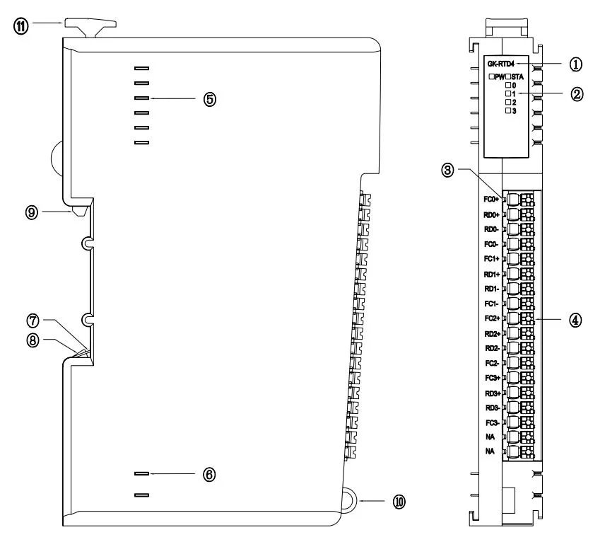 -40 to 85 &deg; C Operating Temperature 4 Channel Rtd Thermal Resistance I/O Module