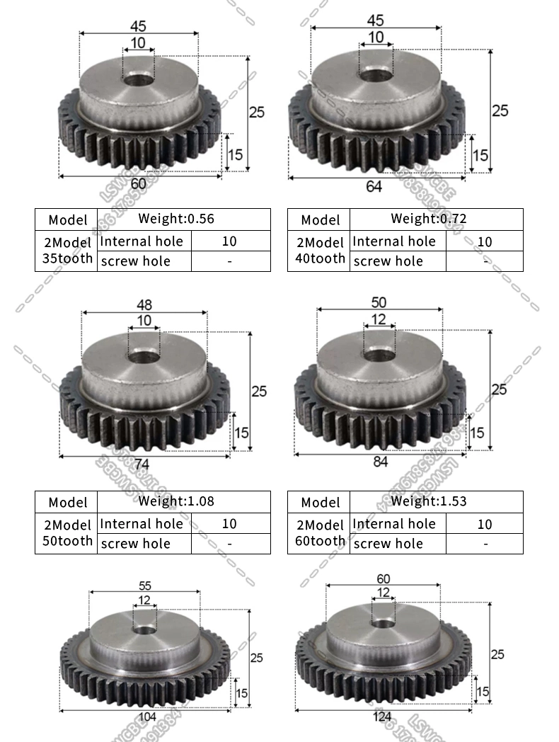 Harden Cylindrical Spur Gear Transmission Pinion Top Wire