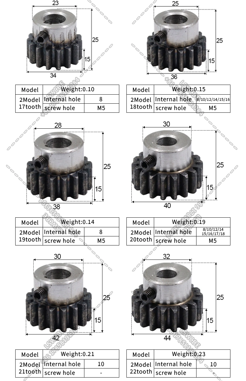 Harden Cylindrical Spur Gear Transmission Pinion Top Wire