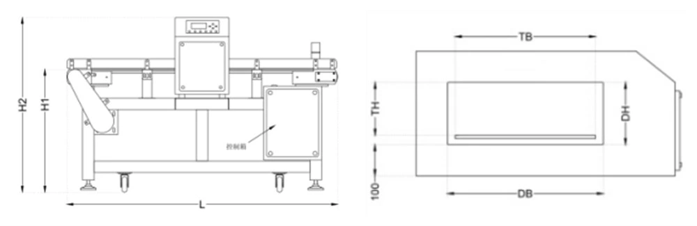 Digital Metal Detector Food Factory Price with Conveyor Belt