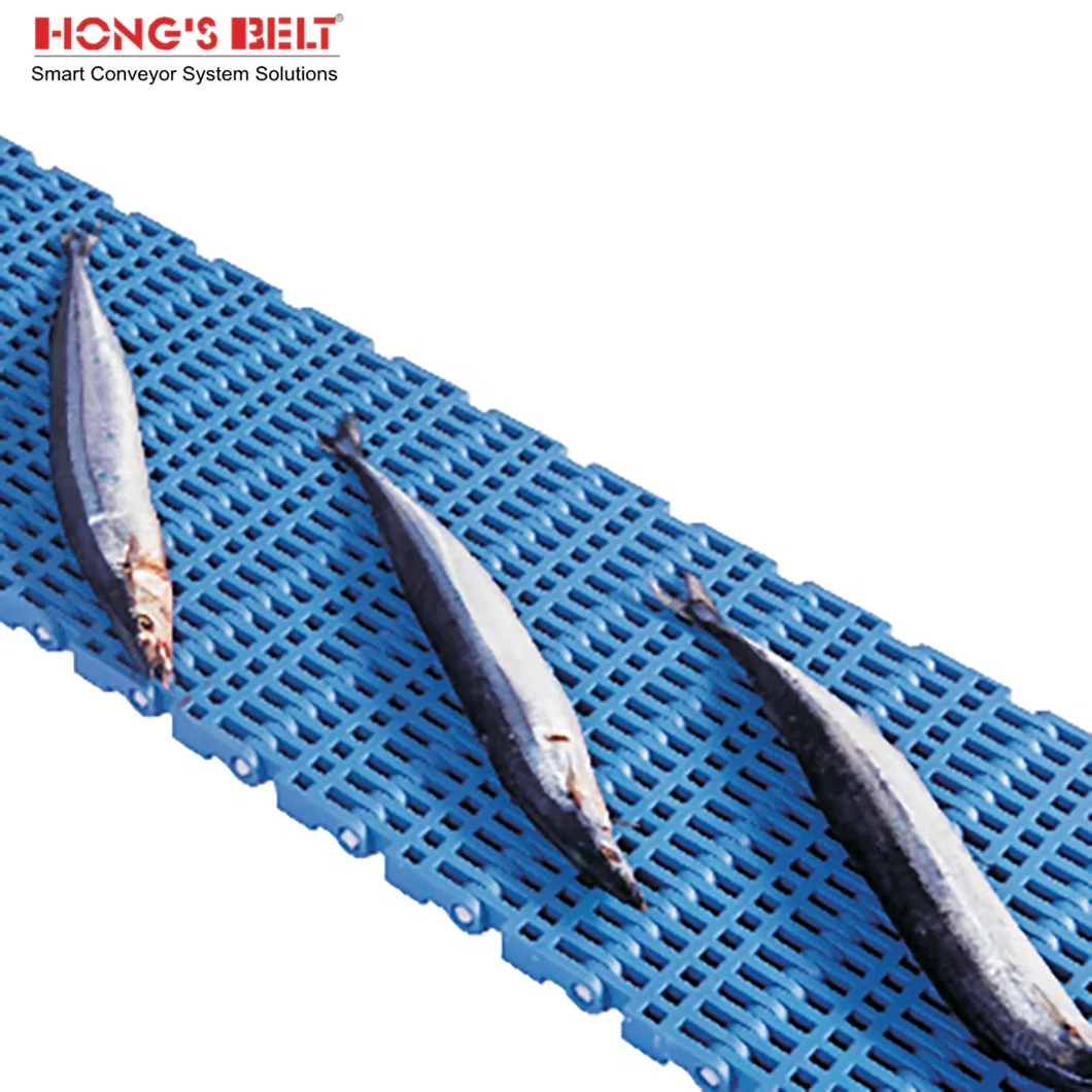 Hongsbelt HS-3600b Flush Grid Modular Plastic Conveyor Belt for Seafood Processing