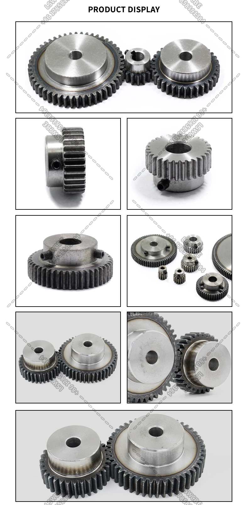 Harden Cylindrical Spur Gear Transmission Pinion Top Wire