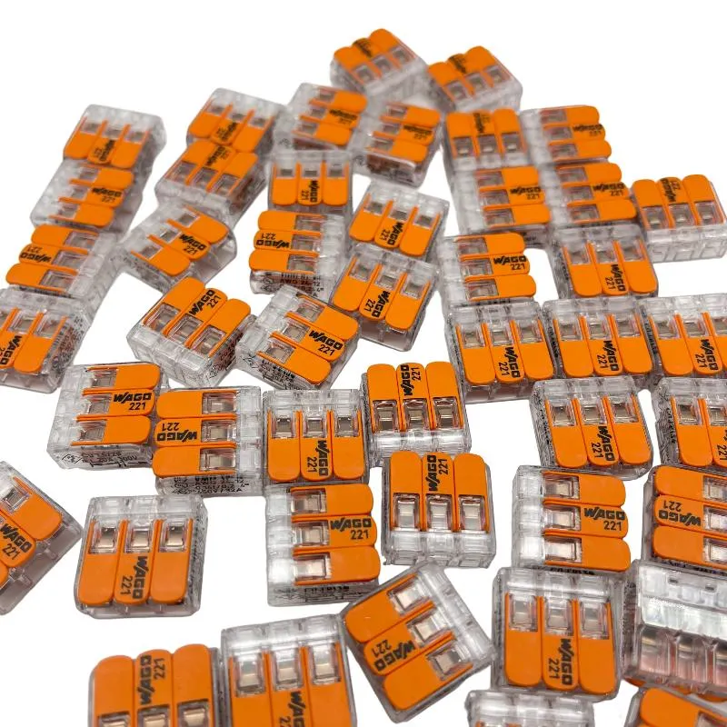 Transparent Press Type Orange Quick Connection Cable Terminals