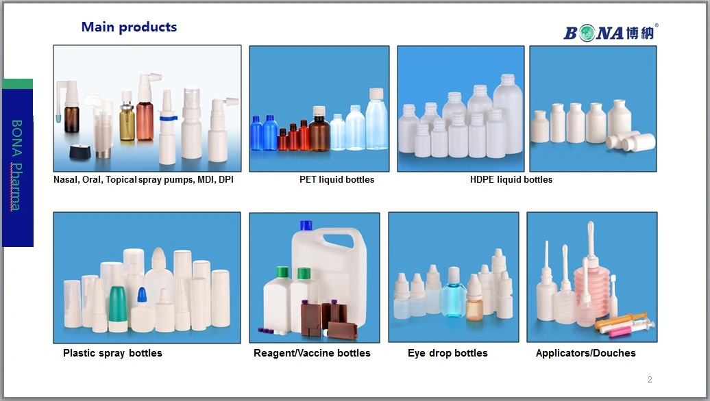 HDPE eye drops pharmaceutical bottle