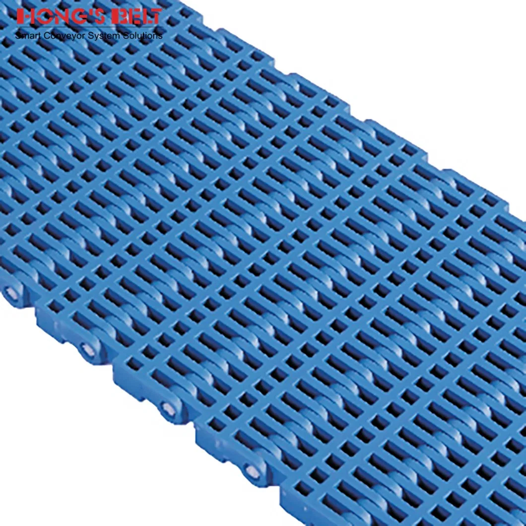 Hongsbelt HS-3600b Flush Grid Modular Plastic Conveyor Belt for Seafood Processing