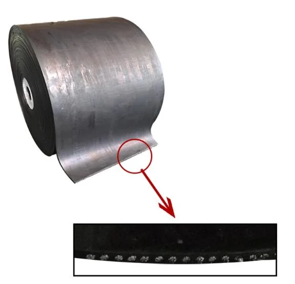 Heavy Duty Transportation Anti-Heating Steel Cord Upper Rubber Conveyor Belt for Transporting Materials