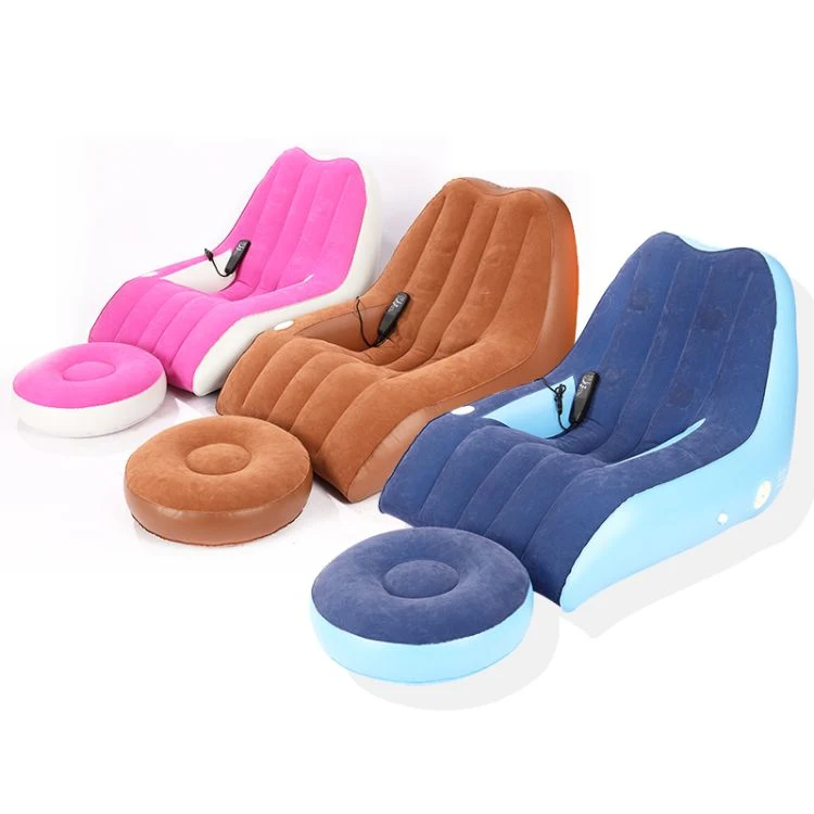 Outdoor Camping Beach Indoor Living Comfortable Inflatable Sofa Couch Air Chair with Massage