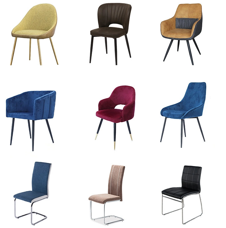 Golden Modern Luxury Nordic Indoor Home Hotel Garden Furniture Meeting Living Room Bedroom Restaurant Velvet Fabric Party Dining Chair