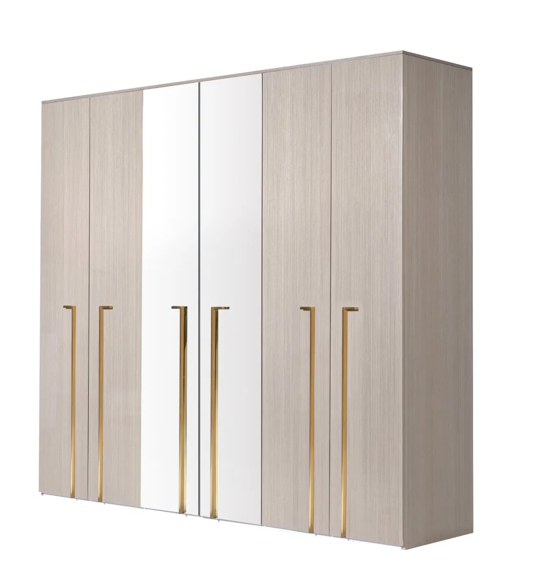 Foshan New Model MDF High Gloss Painting Bedroom Furniture with Hardware Leg and Soft Headboard