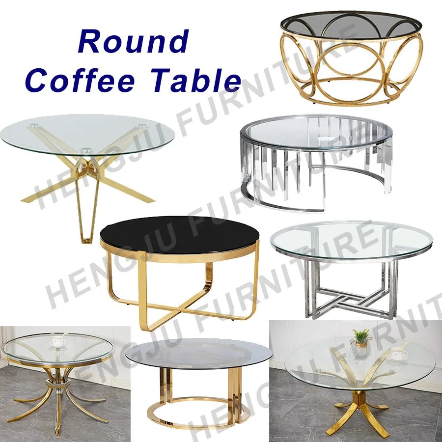 Living Room Sofa Table Sets Coffee Stainless Steel Frame European Style