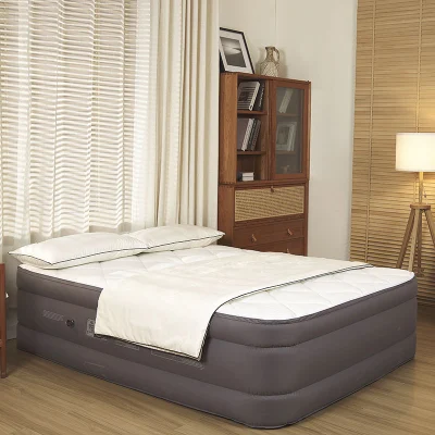  Funda acolchada plegable con cremallera colchón inflable Queen Size Air con incorporado Bomba de aire