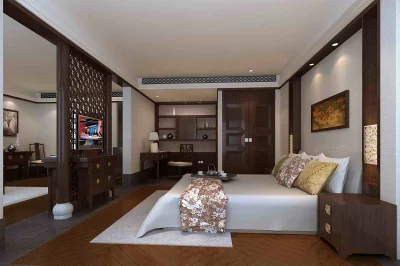Fábrica de Madera sólida barato Venta directa Muebles baratos de habitación de hotel