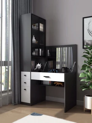 Taburete Tocador moderna mesa de Consola con espejo Mobiliario de lujo moderno dormitorio vestidor