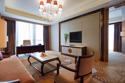 Fábrica de Madera sólida barato Venta directa Muebles baratos de habitación de hotel
