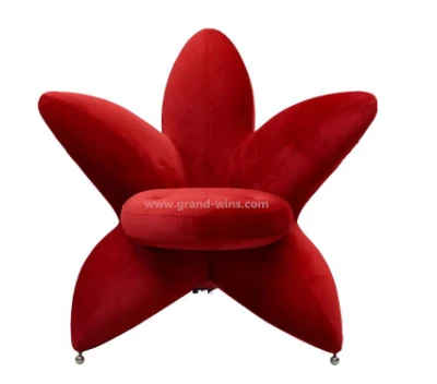  Flor de estilo italiano moderno sillón sillón de terciopelo para Salón