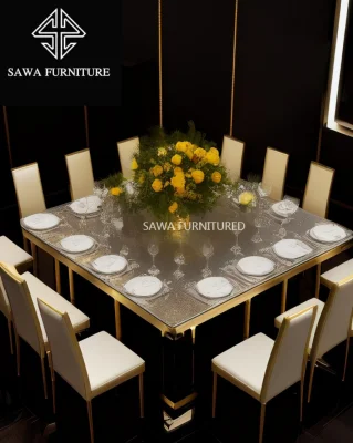 Muebles de Boda de acero inoxidable - opción popular para compradores exigentes, transformar su recepción