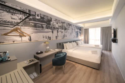 Estilo del sudeste asiático Proyecto Hilton Hotel Rey muebles Dormitorio Juegos de 5 Estrellas
